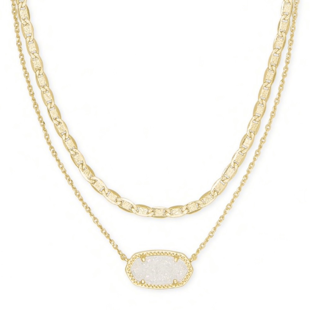 NWOT Kendra Scott Elisa multilayer gold necklace
